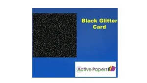 Black Glitter Card 300gsm BIG box