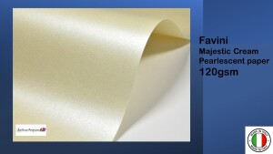 Favini Cream Pearlescent Paper 120gsm
