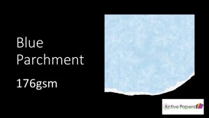 Blue Cloudy Parchment Card 176gsm