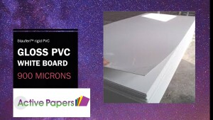 White PVC Gloss Card 900microns