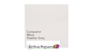 Conqueror Feather Grey Wove 220gsm Card M026