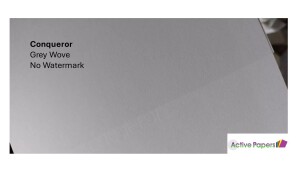 Conqueror Wove 300gsm Grey Card M027