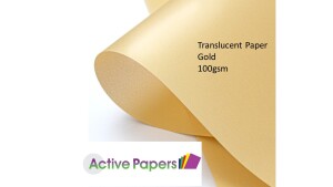 Translucent Gold Vellum Paper 100gsm