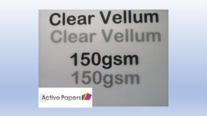Clear Vellum 100gsm or 150gsm 12x24 inch