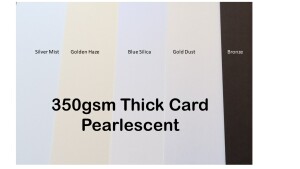 THICK Pearlescent Coloured Card 350gsm 12x12 inch