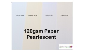 Pearlescent Coloured Paper 120gsm 12x12 inch