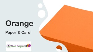 Orange Paper & Card 12x12 80gsm to 450gsm