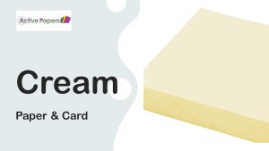 CREAM Paper & Card 12x12 80gsm to 300gsm