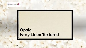 Opale Linen Texture Ivory Paper 100gsm C3020