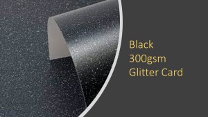 Black Glitter Card 225gsm 500 sheets