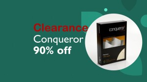 Conqueror 350gsm A4 Laid High White M114