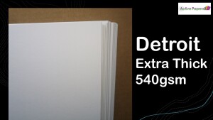 Stiff Bright White Board 540gsm A4 & A3 Detroit