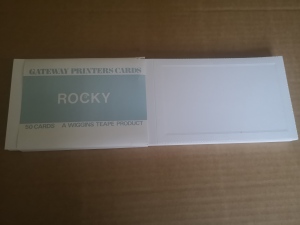 50 Cards Gateway Folded Rocky Cards 178x114mm Vintage