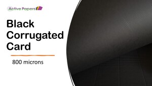 Black Corrugated Card 800 microns