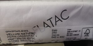 UPM Raflatac Self Adhesive Paper