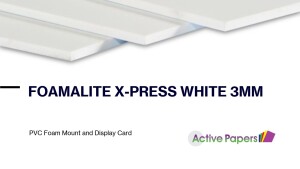 FOAMALITE x-press White 3mm PVC Matt Foam 15 sheets per pack