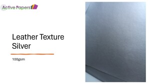 Silver Leather  Embossed A4 100gsm 20 sheets EMB12