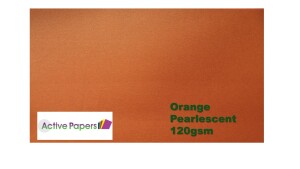 Orange Pearlescent 120gsm 10 sheets