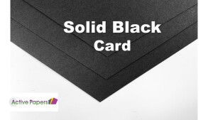 Black Smooth Card 220gsm 12x12 inch