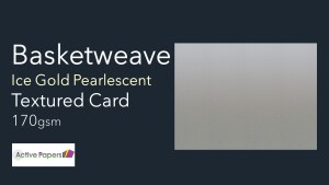 Ice Gold Pearlescent Textured 170gsm Card