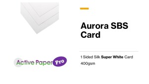 Aurora SBS Thick White Card 400gsm