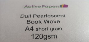 Lustre 120gsm Silvered Bookwove