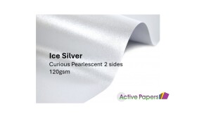 Ice Silver Pearlescent Shimmer 120gsm