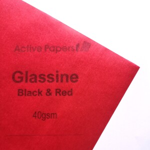 Red or Black Glassine 40gsm Tissue / Vellum