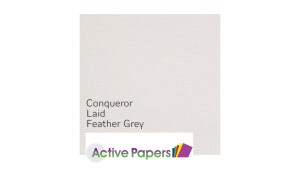 Conqueror Pearl Grey Laid A4 300gsm