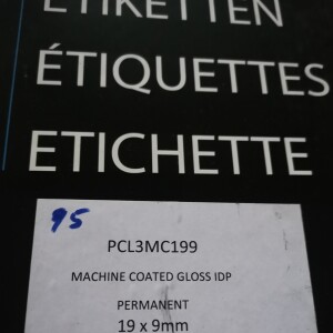 PCL Labels Self Adhesive - clearance sale 19x9mm