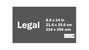 Legal Size 8.5x14inch White or Creamy White