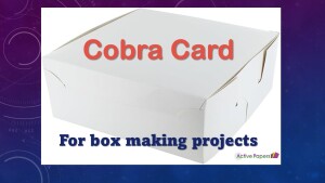 Box Making White Card 250gsm Cobra