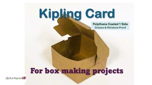 Corrugated Brown Card 400gsm Polythene Coated Board 610 microns