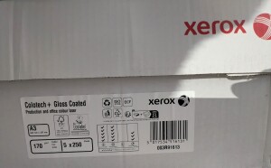Xerox Colotech+ Gloss, Colour Laser Paper, White, 170 g/m², A3 + A4 , Glossy Both Sides, Pack of 250 Sheets, 003R91613