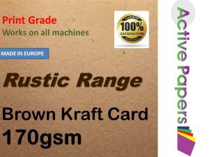 Recycled Brown Kraft 170gsm Rustic
