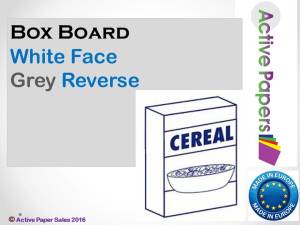 Folding Box Board 350gsm Grey Back NEW STOCK