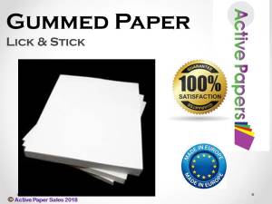 Dry Gummed White Paper 80gsm