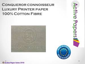 CONQUEROR CONNOISSEUR 100% COTTON Wove 110gsm  Final Stock