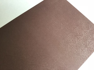 Brown Embossed Card 300gsm 10 sheets