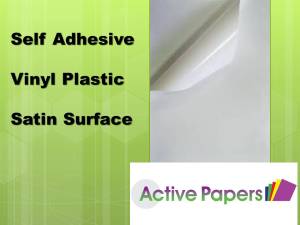Self Adhesive Plastic Vinyl  Gloss or Satin Finish 20 sheets