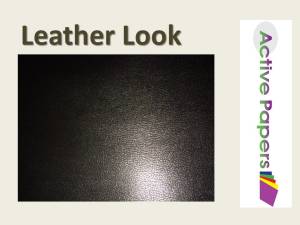 Black Leather Grain Look 120gsm Gloss Polish
