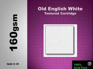 White Textured Cartridge 160gsm