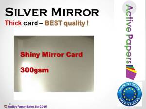 Silver Mirror Card 300gsm