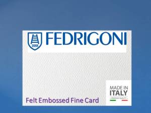 Fedrigoni Felt Embossed Card 300gsm Natural White