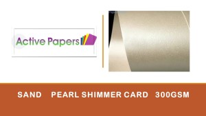 Sand Pearlescent Card 300gsm 12x12 inch