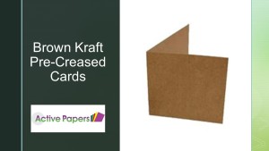 6x6 inch Brown Kraft Cards 280gsm