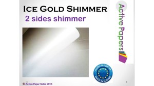 Ice White Gold Shimmer 120gsm 12x12