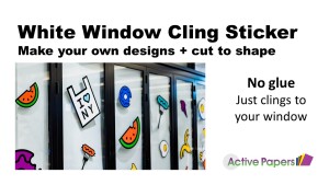 Window Cling White Film - on sale half price !