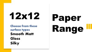 12x12 range of white paper 80-170gsm