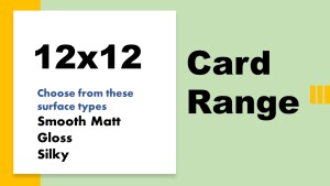 12x12 range of white card 200-350gsm